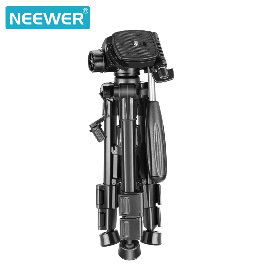 Neewer Mini Travel Tabletop Camera Tripod 24 inches Portable Aluminum with 3-Way Swivel Pan Head for DSLR Camera Smartphones