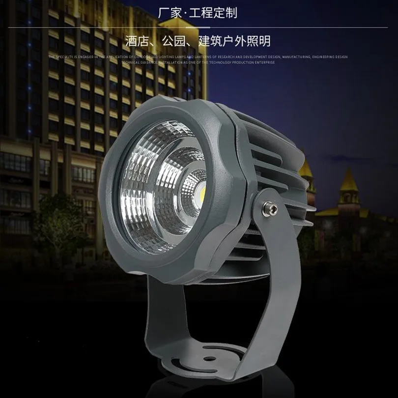 في الهواء الطلق مقاوم للماء IP68 LED الأضواء 30 واط 20 واط 10 واط Led أضواء الأشجار مصباح حديقة أضواء COB المستديرة فائقة السطوع شجرة الكاشف