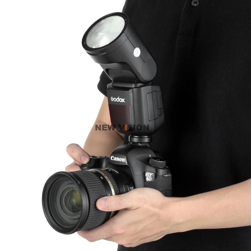 فلاش Godox V1 V1C V1N V1S V1F V1O TTL HSS 1/8000s Speedlite مع مشغل Xpro لكاميرات Canon Nikon Sony Fuji Olympus