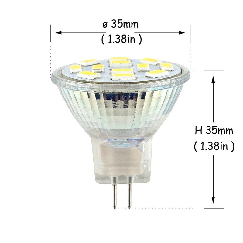 1/4/6 Pack MR11 Light LED Bulb 3W 5W 7W 12V Warm White/Cold White Bulbs Ceiling Lights Replace Halogen Lamp GU4 Bi-Pin Base