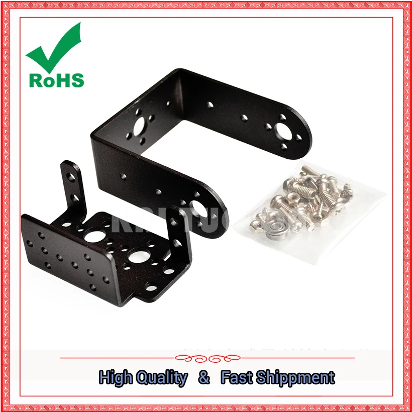 MG995 996 Actuator PTZ Bracket 2 DOF Robot Robot Parts Rudder Bracket Set