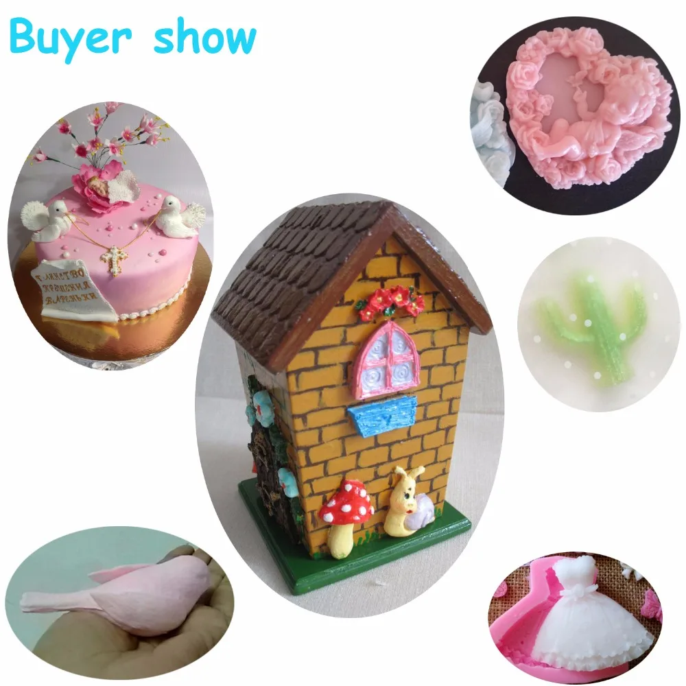 3D Carousel Horse Silicone Candle Mold Clay Soap Molds Fondant Cake Decorating Tools Cupcake Chocolate Baking Moulds XL269