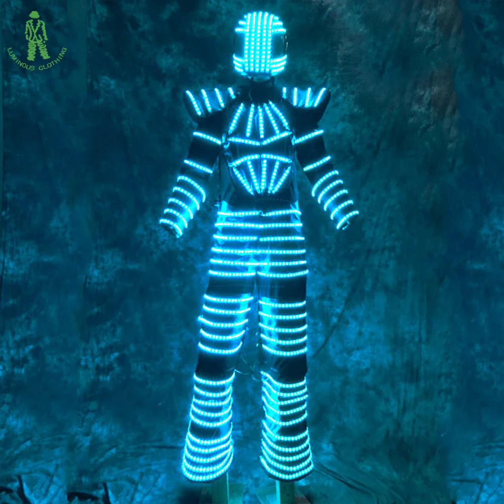 Free Shipping LED Costume /LED Clothing/Light Suits/ LED Robot Suits/ David Robot For Party DJ Club