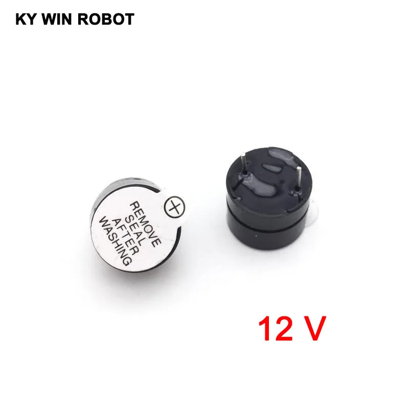 10pcs 12v Active Buzzer Magnetic Long Continous Beep Tone Alarm Ringer 12mm MINI Active Piezo Buzzers Fit For Arduino Diy