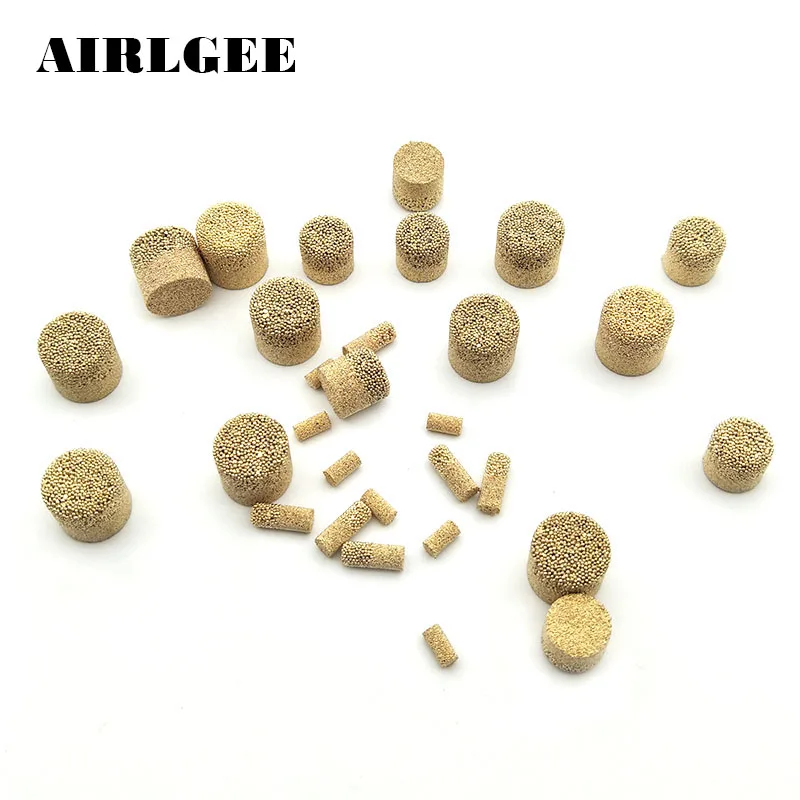 10Pcs 6mm x 10mm 8mm x 10mm Sintered Bronze Mould Mold Air Pneumatic Vent Replacement