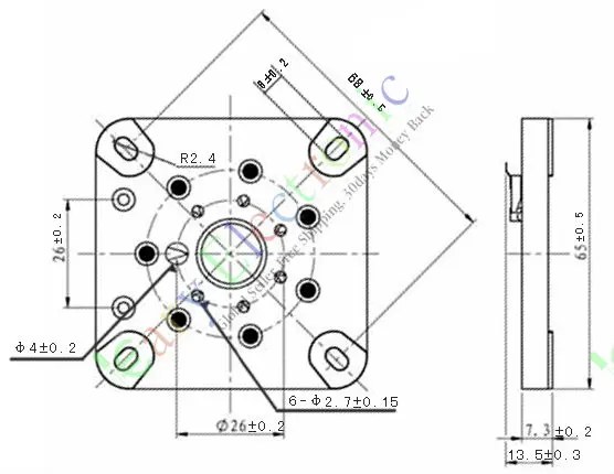 الجملة والتجزئة 10 قطعة 7pin مذهب السيراميك فراغ أنبوب المقبس الذهب صمام قاعدة 6C33 832 829 FU29 826 شحن مجاني