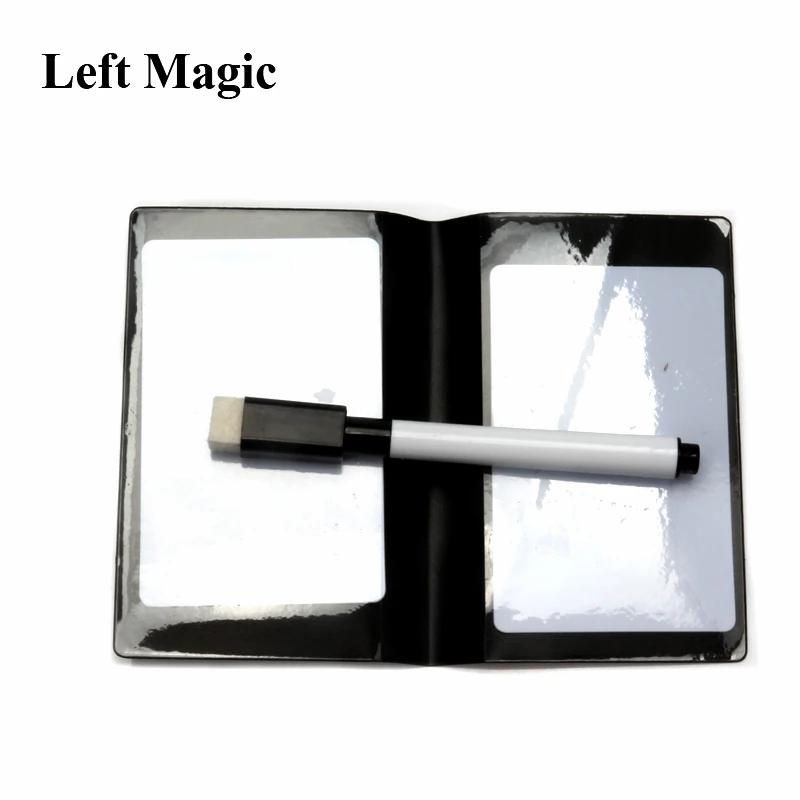 1 set Star center shif heart phase printing super 2 magic tricks pen notebook close up stage props magician gimmick mentalism