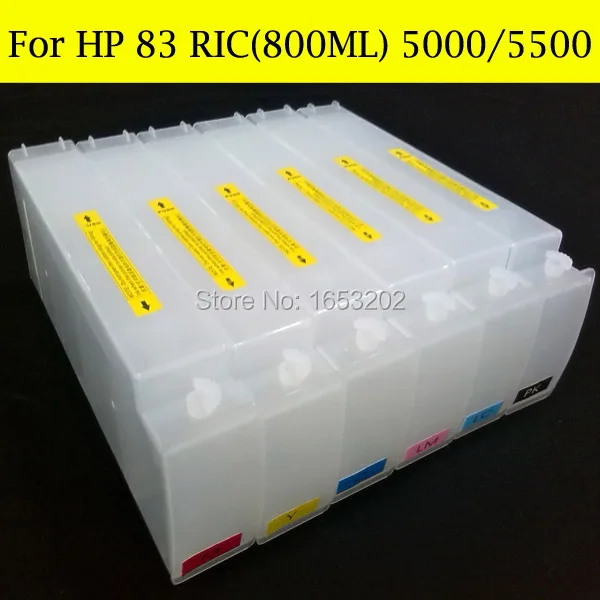 

800ML Refill Ink Cartridge for HP83 With Chip Decoder For HP Designjet 5000 5000pc 5500 Printer