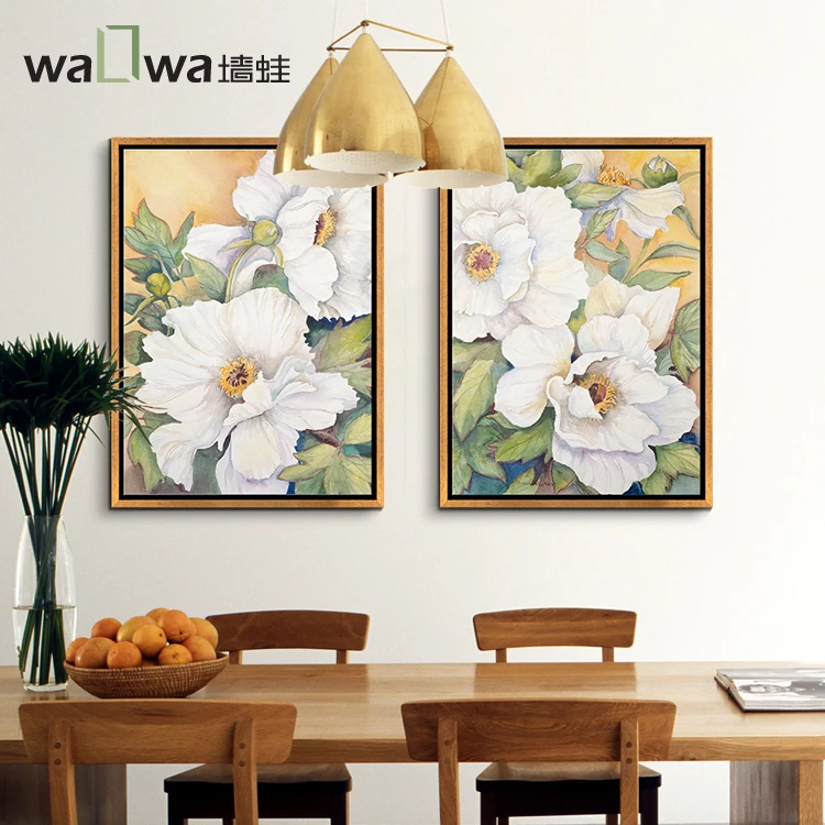 Wall frog Magnolia upscale restaurant painting murals bedroom modern minimalist living room decorative painting JP1