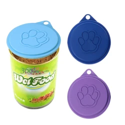 9cm Dog Storage Top Cap Food Can Tin Cover Lid Pet Cat Puppy Food Can Reusable