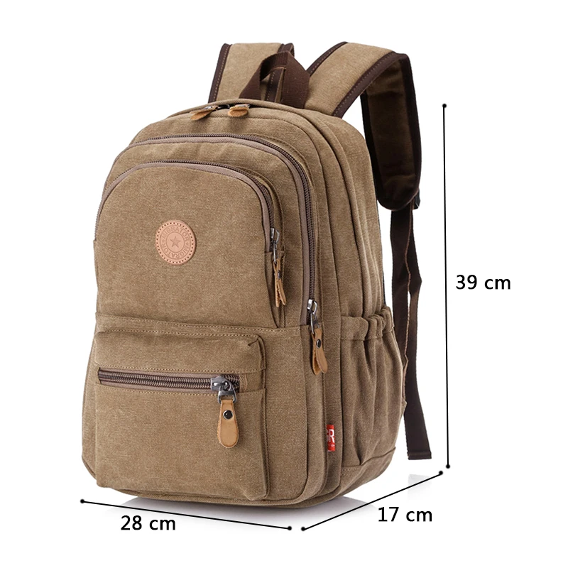 New Fashion Vintage Man\'s Backpack Travel Schoolbag Male Backpacks Men Large Capacity Rucksack Shoulder School Bags