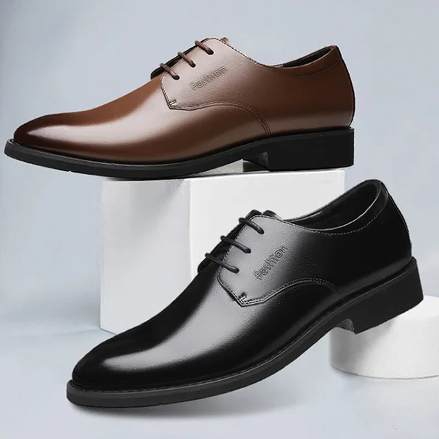 Very Popular Style Dress Shoes Men Trend Sneakers Leather Shoes Business Men Wedding Autumn  Shoes Genuine Leather Dance Shoes