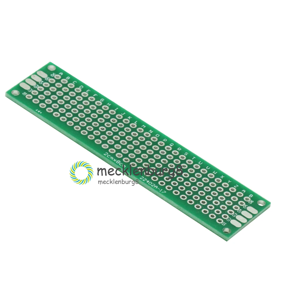 8PCS Double Side Prototype PCB Tinned breadBoard 5x7 4x6 3x7 2x8CM Each 2PCS FR4