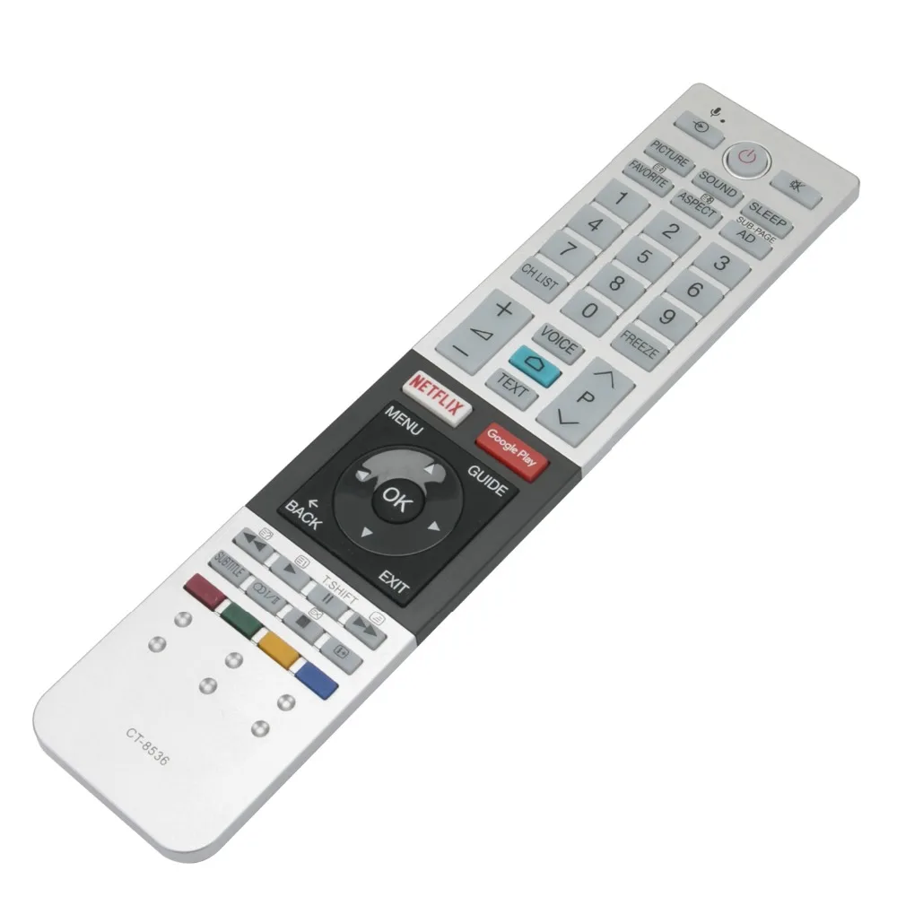 New remote control CT-8536 control fits for Toshiba TV with Netflix Google Play