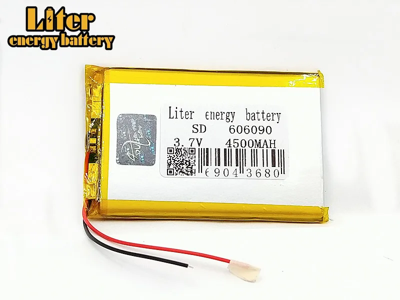 606090 3.7V القدرة الحقيقية 4500mah (بوليمر بطارية أيون الليثيوم) ليثيوم أيون بطارية قابلة للشحن ل اللوحي MP4 MP5 الكتاب الإلكتروني كاميرا