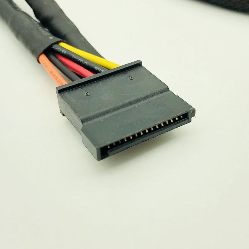 High Quality Black Sleeved 5Pin to 3*SATA Modular Power Supply Cables Adapter PSU SATA Power Cable for OCZ ZT/GreatWall 88CM NEW