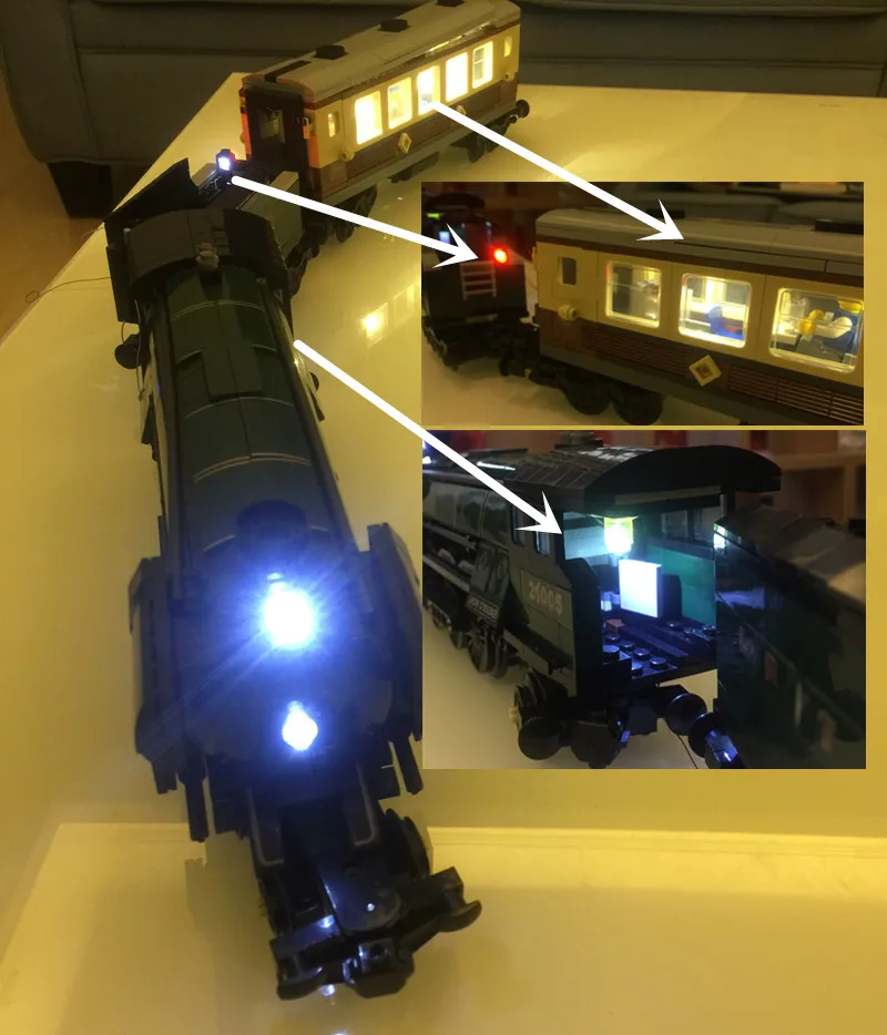 

LED Light Kit For 10194 And 21005 Emerald Night Train DIY Toys Set (Not Included Building Blocks)