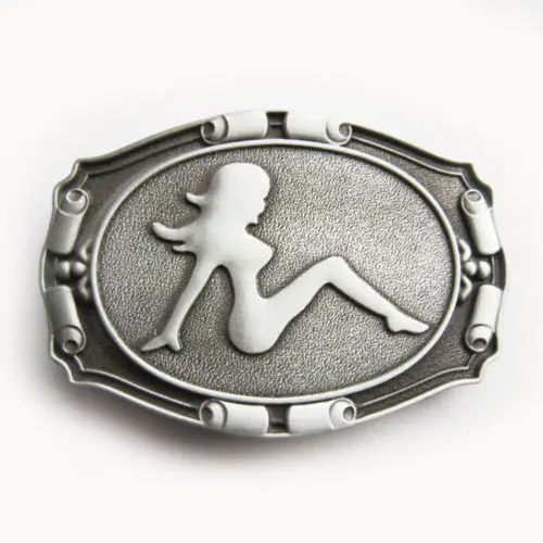 Girl Rider Belt Buckle Low price custom metal belt buckle We can produce with customer's OEM belt buckle