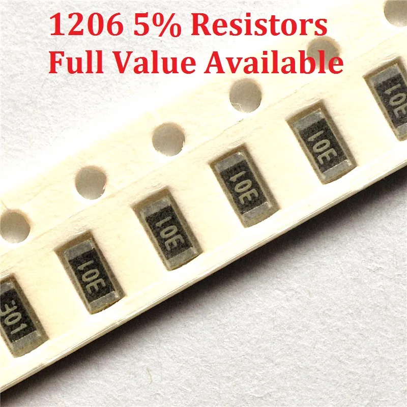 

300pcs/lot SMD Chip Resistor 1206 180R/200R/220R/240R/270R 5% Resistance 180/200/220/240/270/Ohm Resistors K Free Shipping