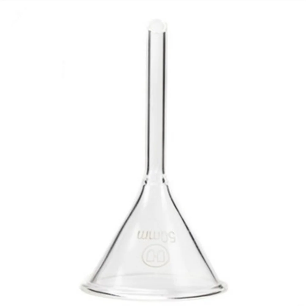 40-150mmMiniature Lab Glass Funnel Borosilicate Glassware Triangle Funnel