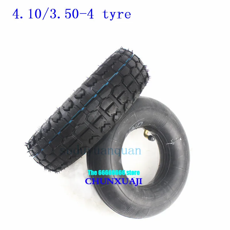 10-inch 4.10/3.50-4 Inner Outer Tire for Wheelbarrow Snack Car Scooter Tiger Car Tire 410/350-4 410-4 350-4 tyres