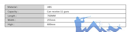 Tactical  ABS Material 11 Airsoft Rilfe Scope Collected Display Shelves for Outdoor Accessory  OS33-0109