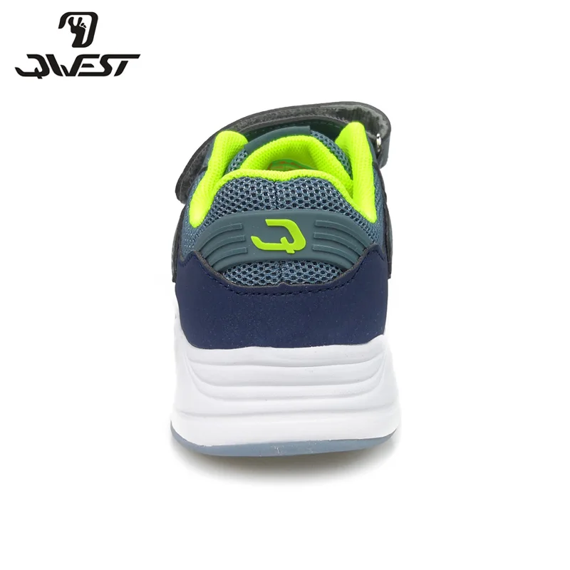 QWEST Spring& Summer Leisure Sports Running Shoes Hook& Loop Outdoor Blue Sneakers for Boy Size 30-36 Free Shipping 91K-NQ-1268