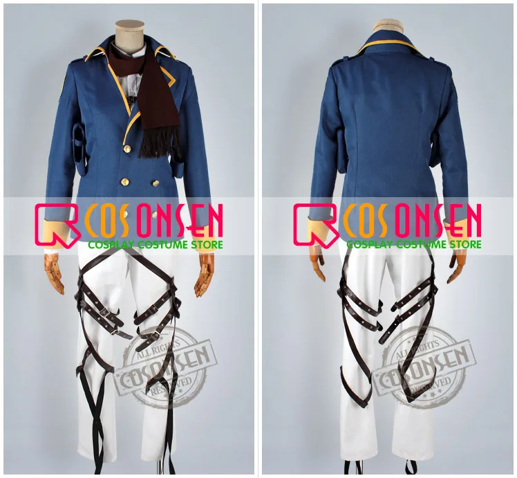 COSPLAYONSEN Attack on Titan Wings of Counterattack ONLINE Mikasa Ackerman The Independent Special Force Cosplay Costume