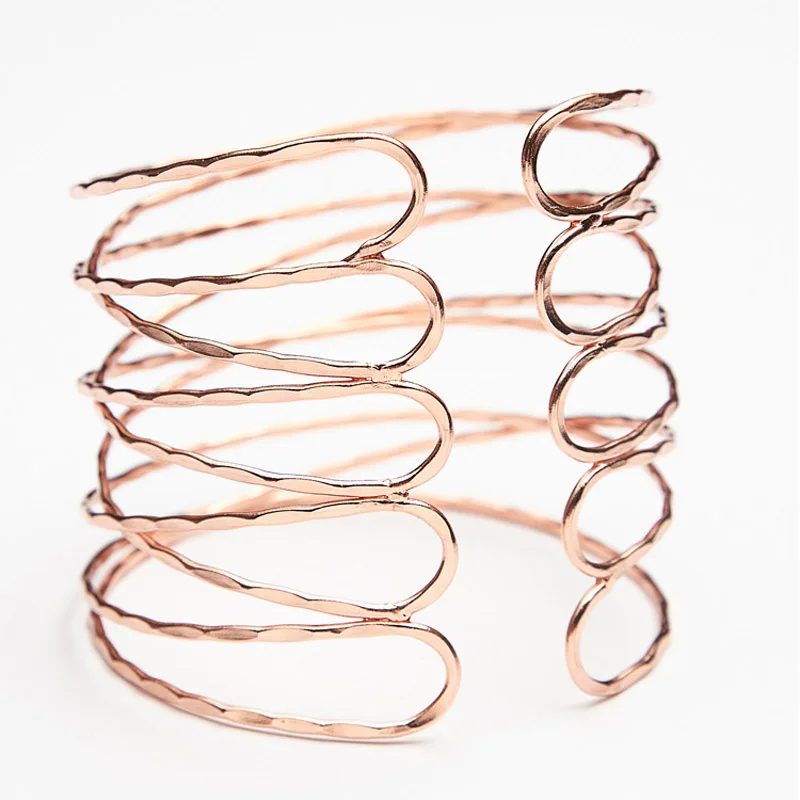 Top New fashion jewelry accessories mix color Copper Alloy punk   arm bracelet best gift for girl wholesale BA-140 image 4