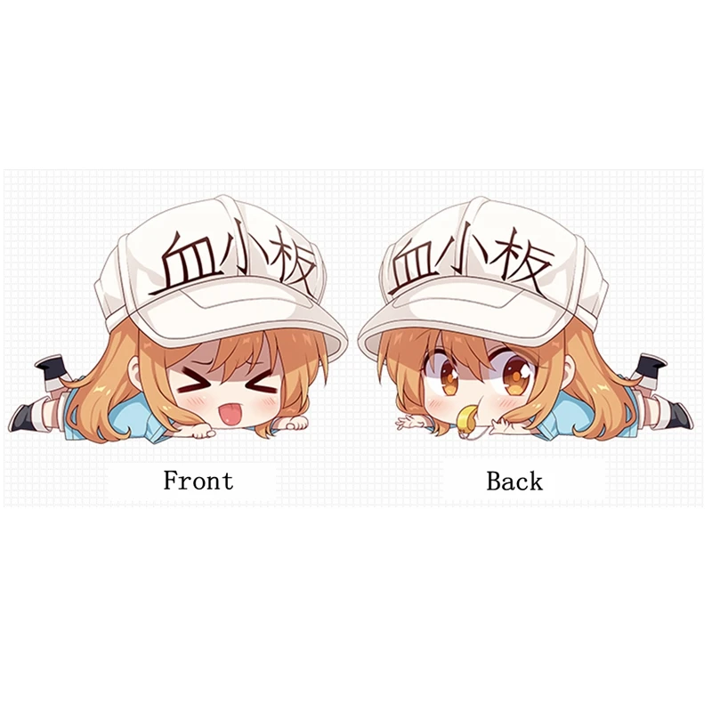 Anime JK Hataraku Saibou Platelet Cells at Work Cosplay 42*54CM Cute Plush Stuffed Doll Pillow Cushion Toy Home Decor Kids Gift