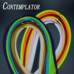 Vibrador de fibra de pececillos, materiales para atar moscas, lote de 2 bolsas, pelo sintético muy delgado, 12 colores