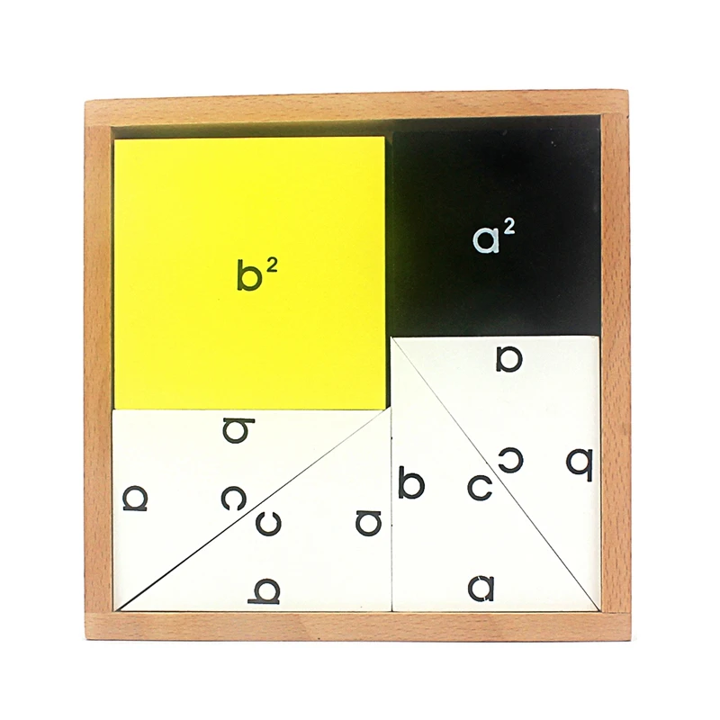 Wooden Toy Montessori Pythagorean Theorem ABC Board Math Formula Learning School Classroom Teaching Aids Early Educational Toys