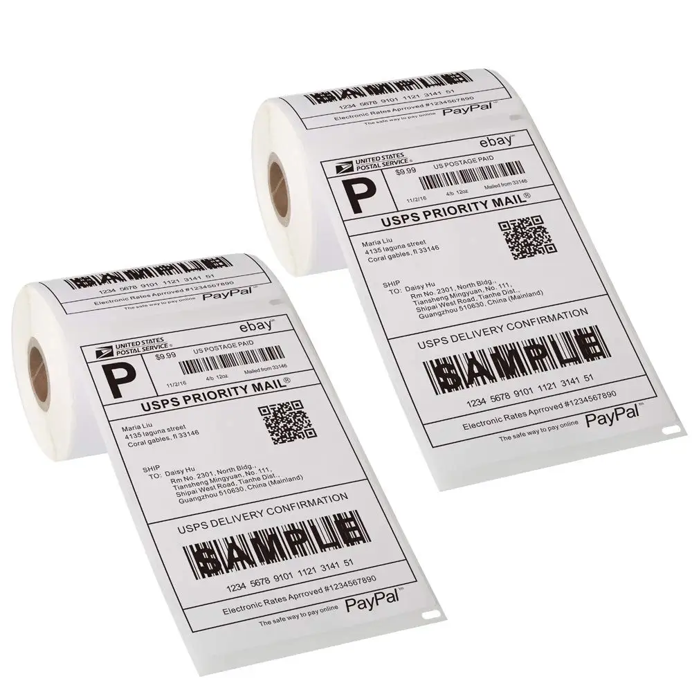 NETUM 10 Rolls/lot Thermal Printing Paper for Thermal Printer Barcode Sticker/Label/Adhensive Thermal Type for NT-G5