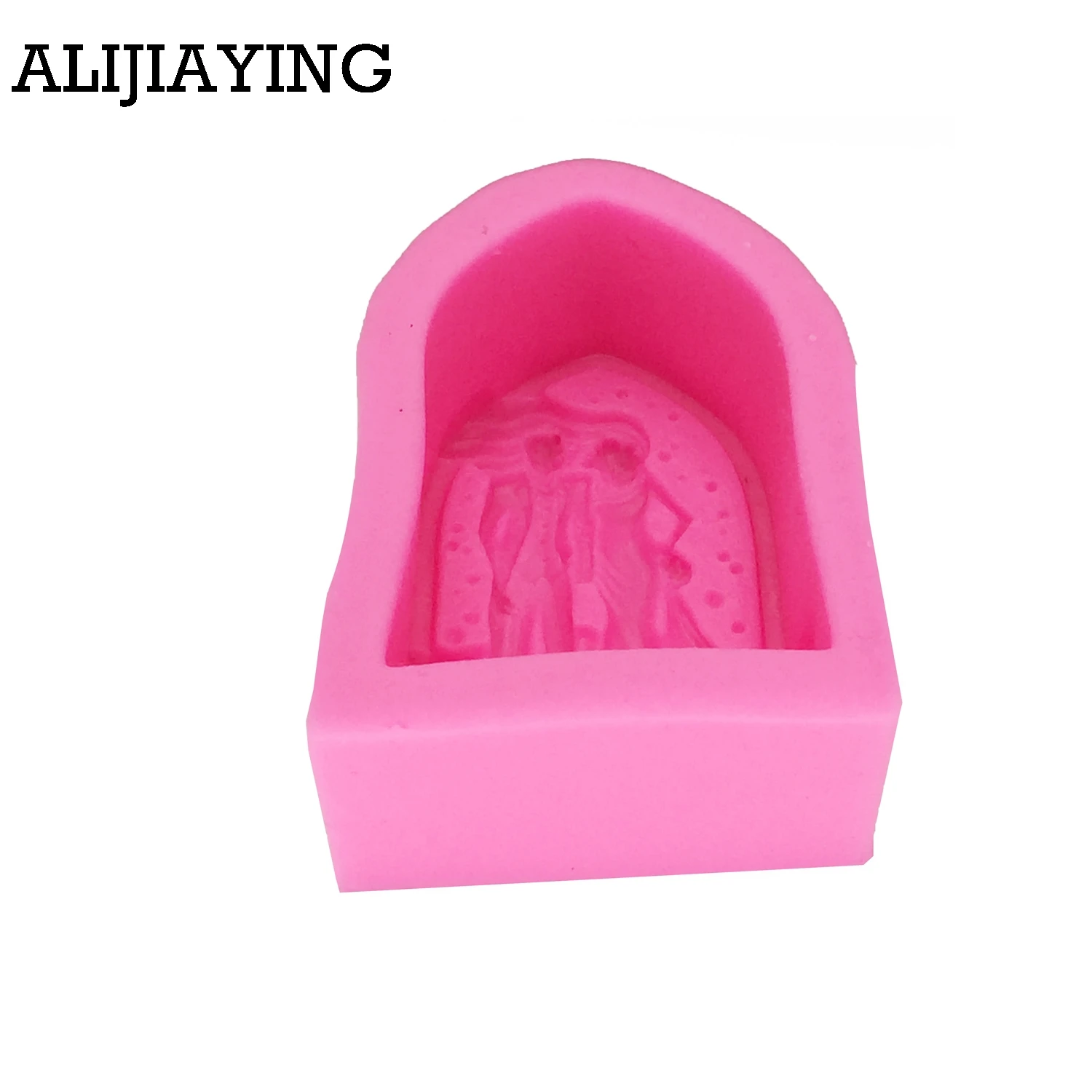 M0660 Bride groom couple Silicone Molds cake Decoration Fondant Cake Decorating Baking Tools Man woman Soap candles mould