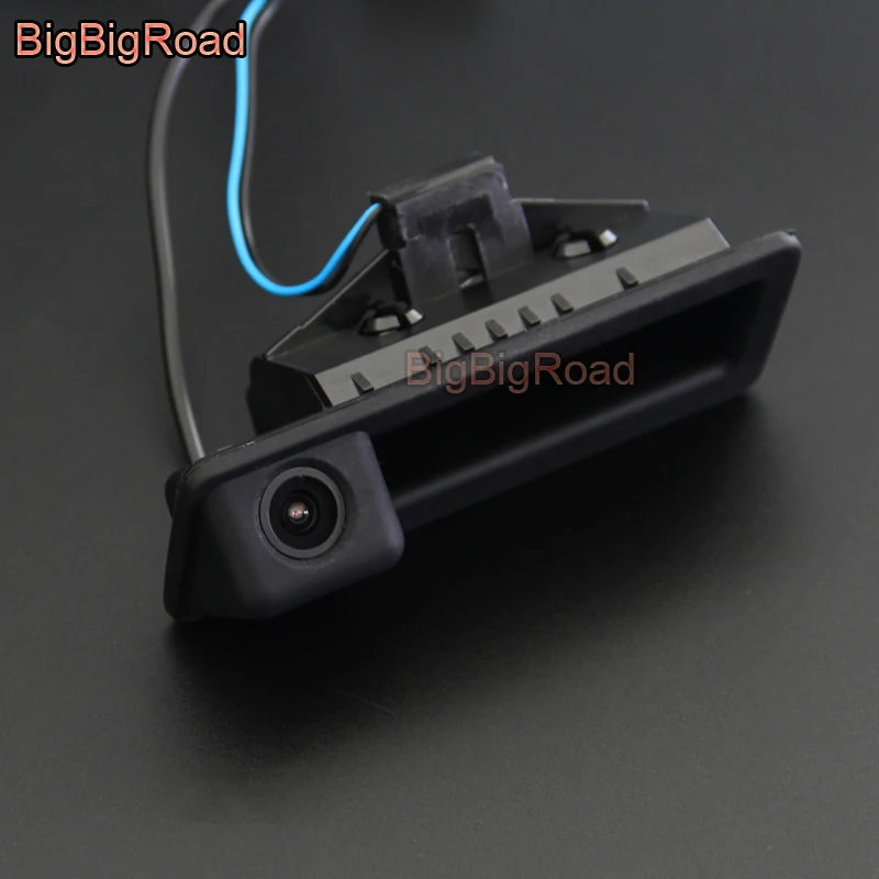 

BigBigRoad Car Trunk Handle RearView Backup Parking CCD Camera For BMW 3 5 Series E60 E61 E90 E91 E92 E93 2003-2010 Night Vision