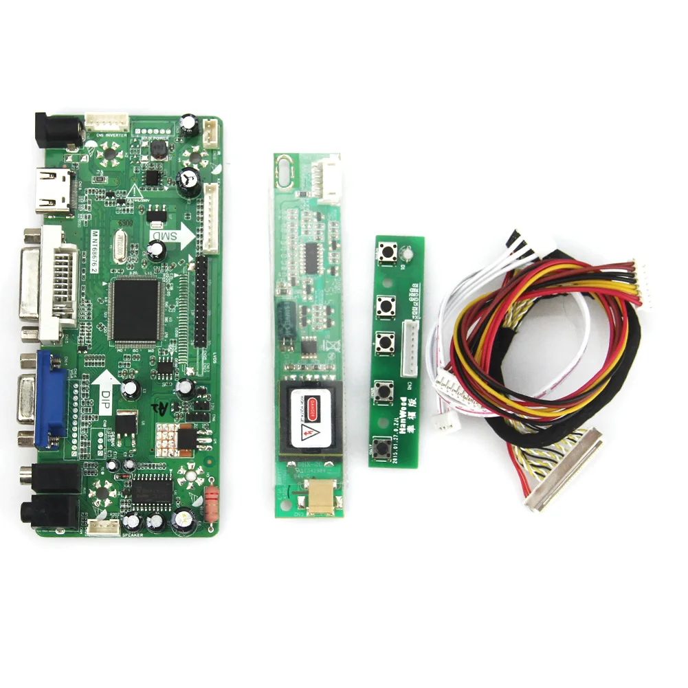 

LCD/LED Controller Driver Board M.NT68676 (HDMI+VGA+DVI+Audio) 1440*900 for LTN170WX-L05 LP171W01