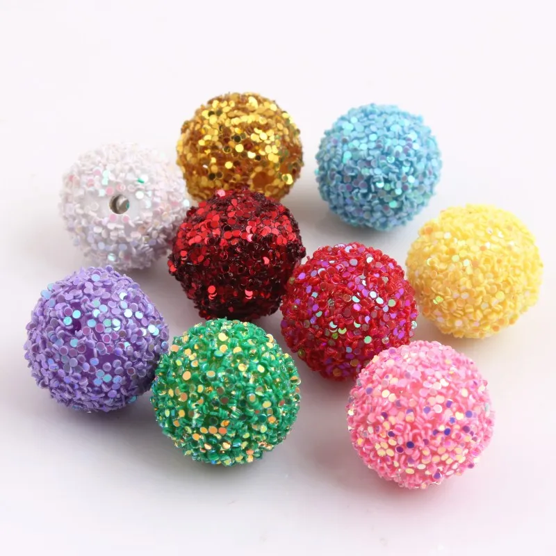 Kwoi Vita Colorful  12mm 20mm Choose Color Sequin AB Rhinestone Ball Beads For Pen Beadable