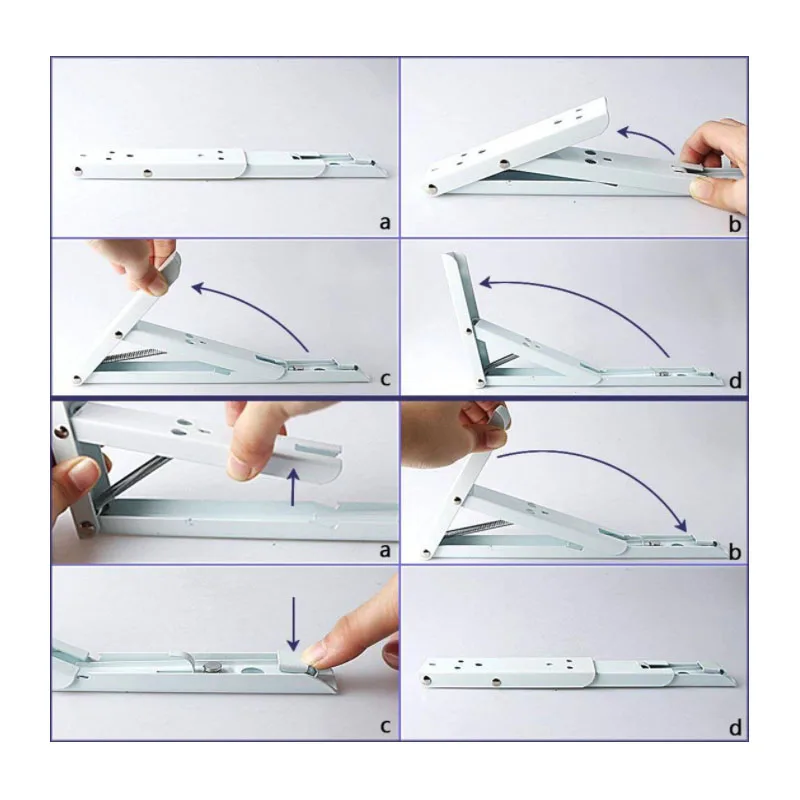 Suporte de prateleira dobrável, bancada de parede com parafusos de montagem 14 polegadas