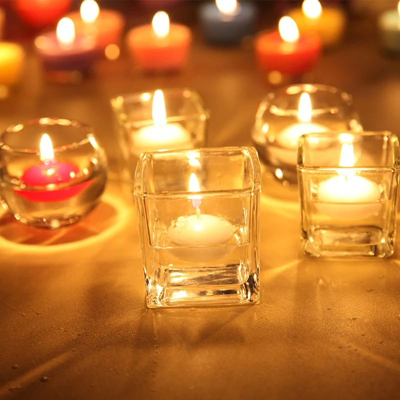 NEW! 10pcs/box Colors Floating Wedding Candles Round Shape Floating Candle Home Party Decoration Drop Shipping Dia 3.5cm image 2