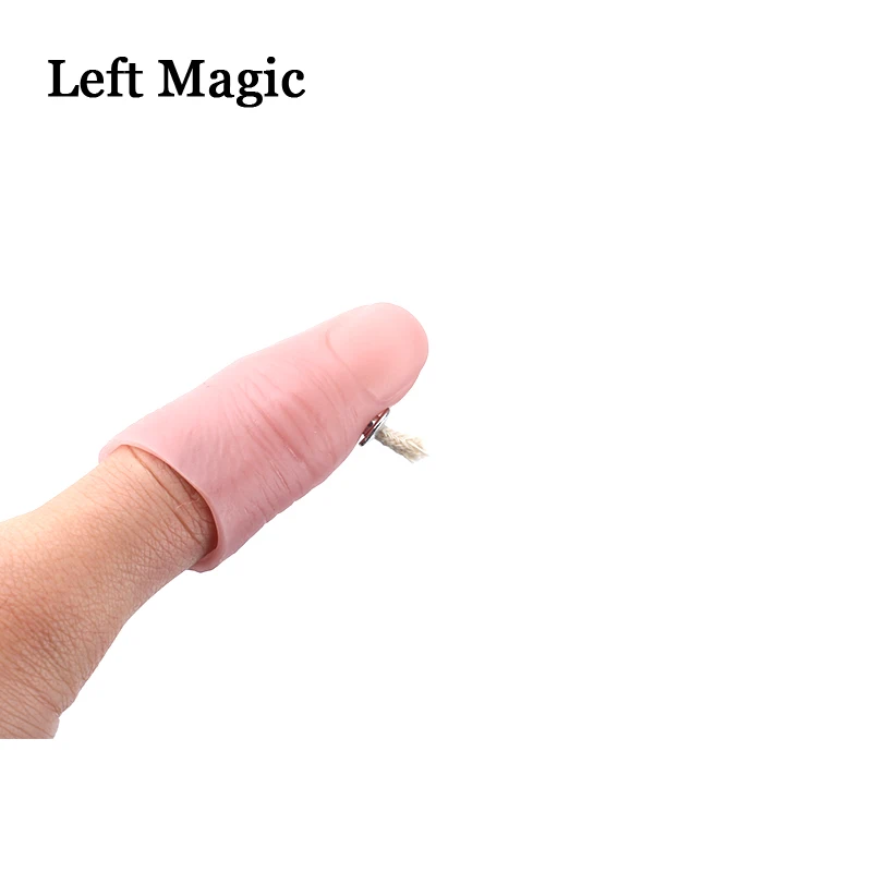 Flaming Thumb Tip Fire Magic Tricks Candle Lite Flame Moving Street Magic Porps Tool Illusion Mentalism Accessories