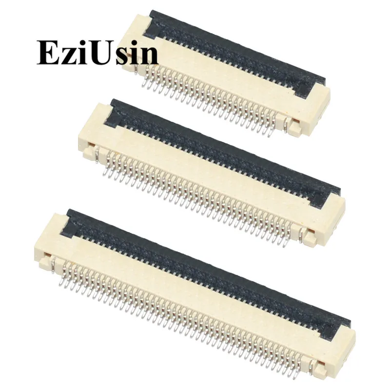 

FPC FFC connector 0.5mm 1.0mm Flat Cable PCB Connectors SMT ZIF 4 5 6 7 8 10 12 16 18 20 26 28 30 32 36 40 50 54 60p