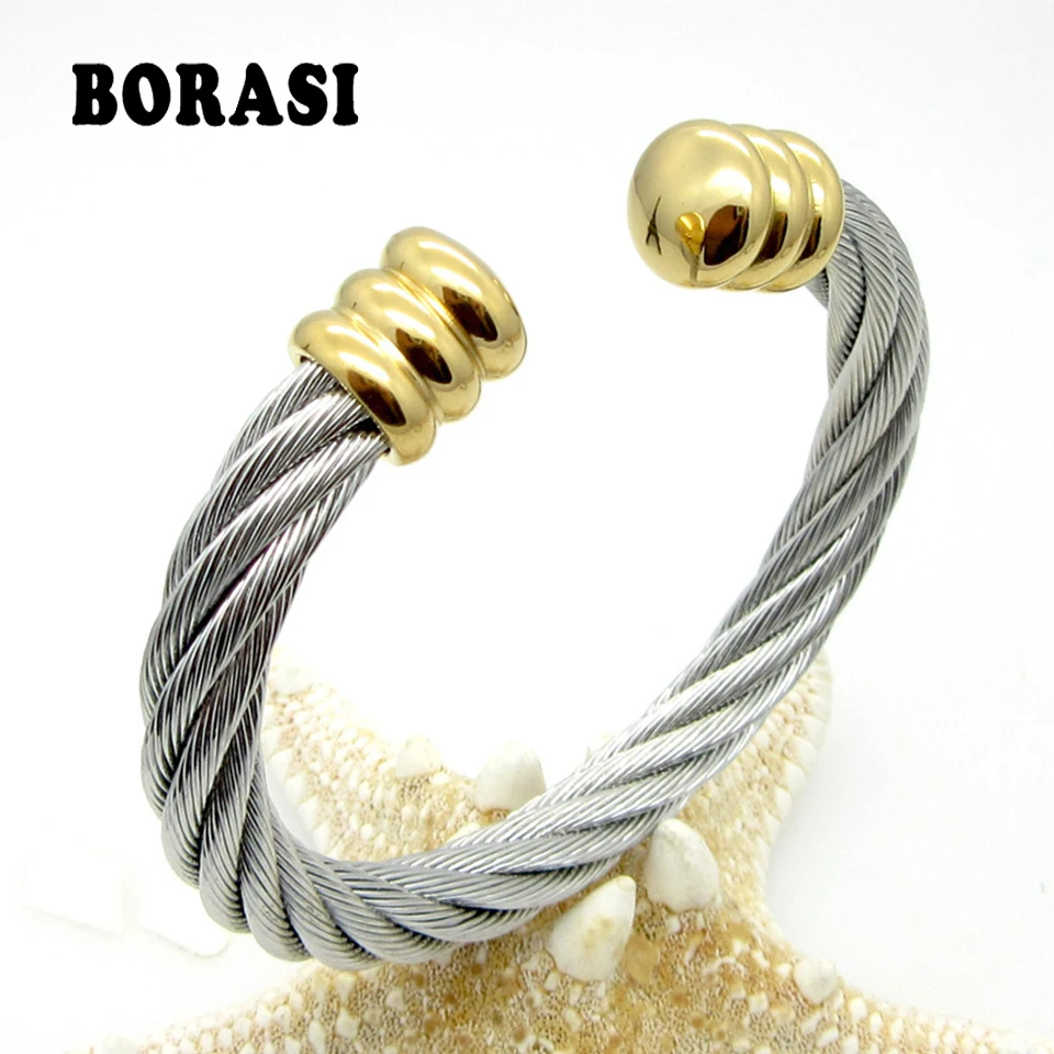 Men Or Women Fashion Europe And America Popular Steel Wire Rope Weaving Twist Bracelet Hot Selling Gift Bracelets