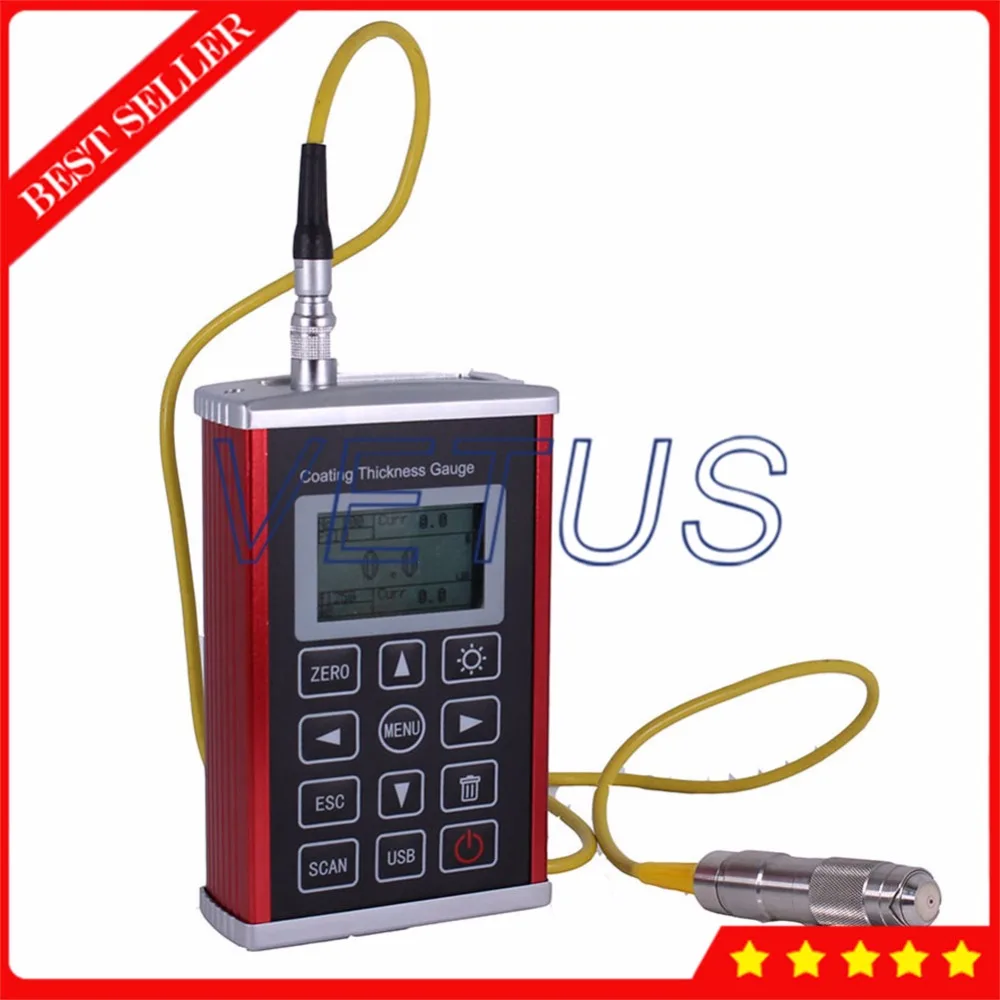 Cpad T210 Digital Coating Thickness Tester with Digital Car Paint Coating Thickness Gauge Measurement 0~1250um Range N1 Probe