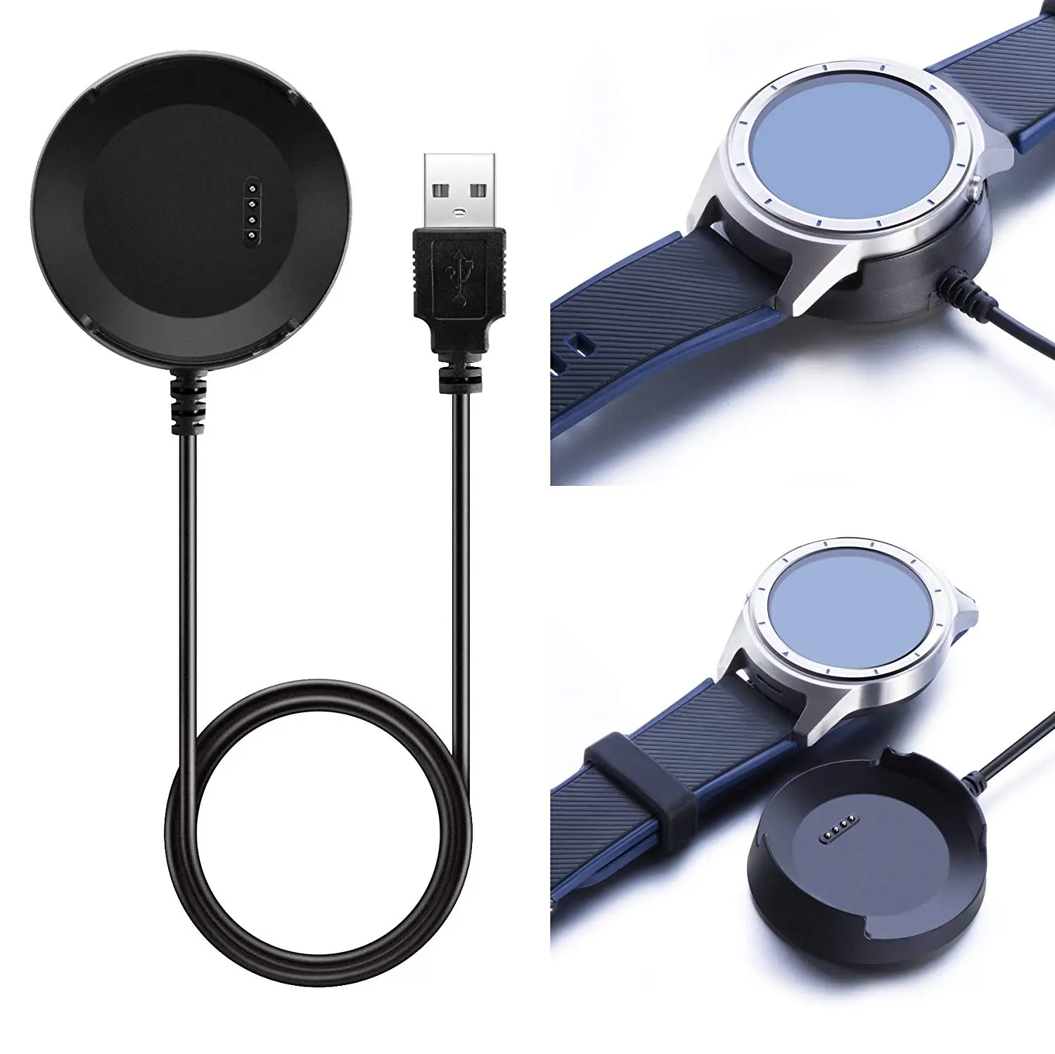 ZTE Quarz Ladegerät Ersatz 3,3 ft USB Ladegerät Lade Kabel/Lade Basis für ZTE Quarz ZW10 Smartwatch – Detail 1