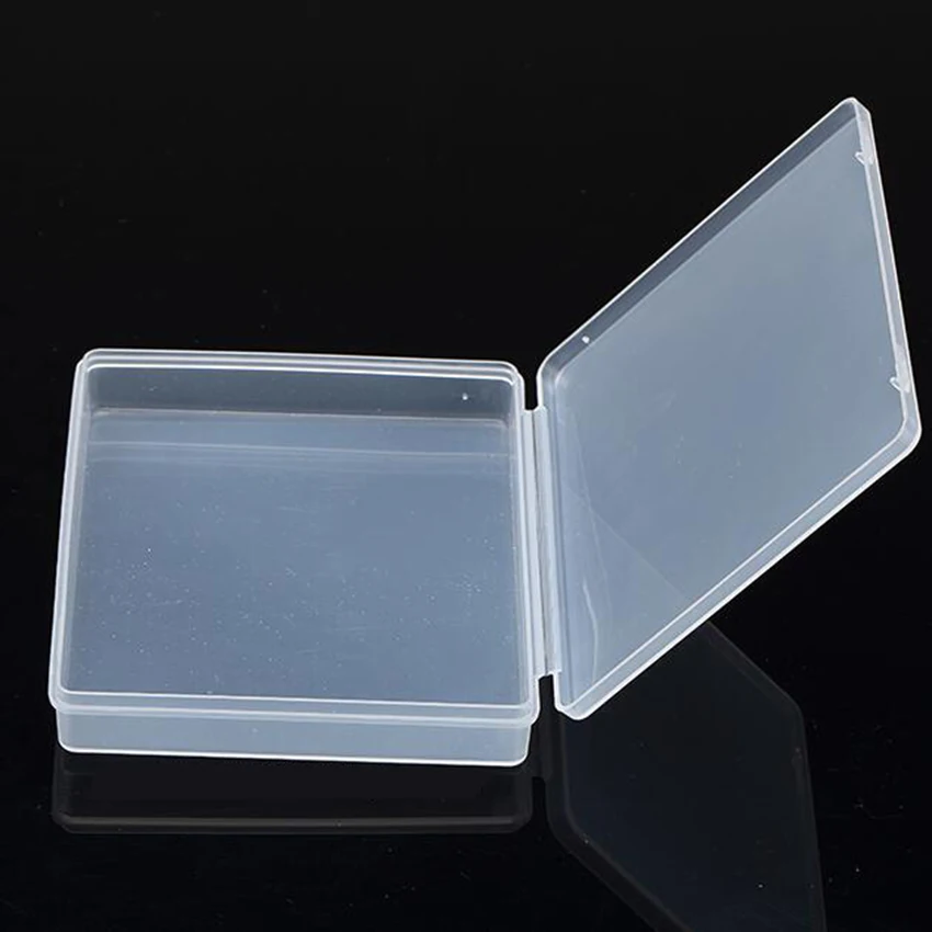 Transparent Plastic Box Storage Collections Product Packaging Box Dressing Case Mini Case Out Size 11.8*9.8*2cm