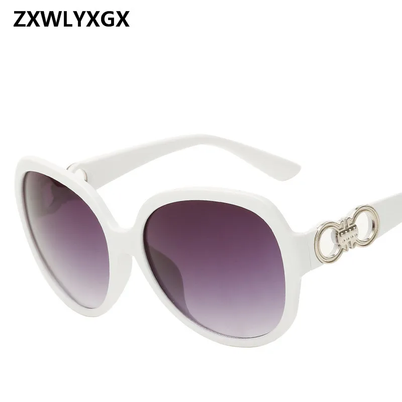 Zxwlyxgx-レディースヴィンテージデザイナーサングラス,特大グラデーションレンズ,クラシックスタイル,2021