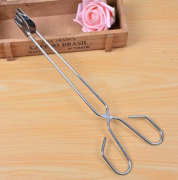 

200pcs hot BBQ Tools Stainless Steel Scissors Type Grilled Food Clip Barbecue Accessories Portable Tongs Outdoor Gadget