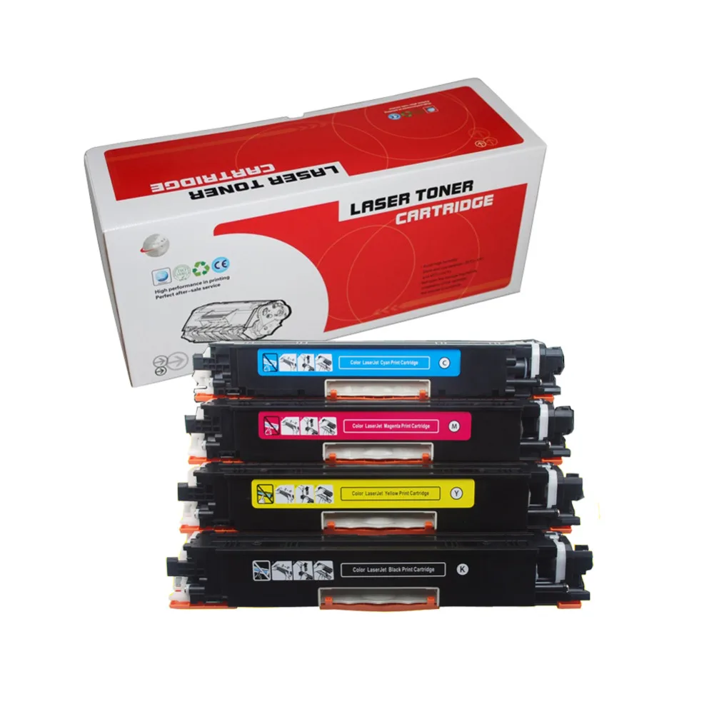 YLC 1set CE310 CE310A - CE313A Compatible Toner Cartridge for HP126A For HP LaserJet Pro CP1025 1025nw M275mfp M175a M175nw