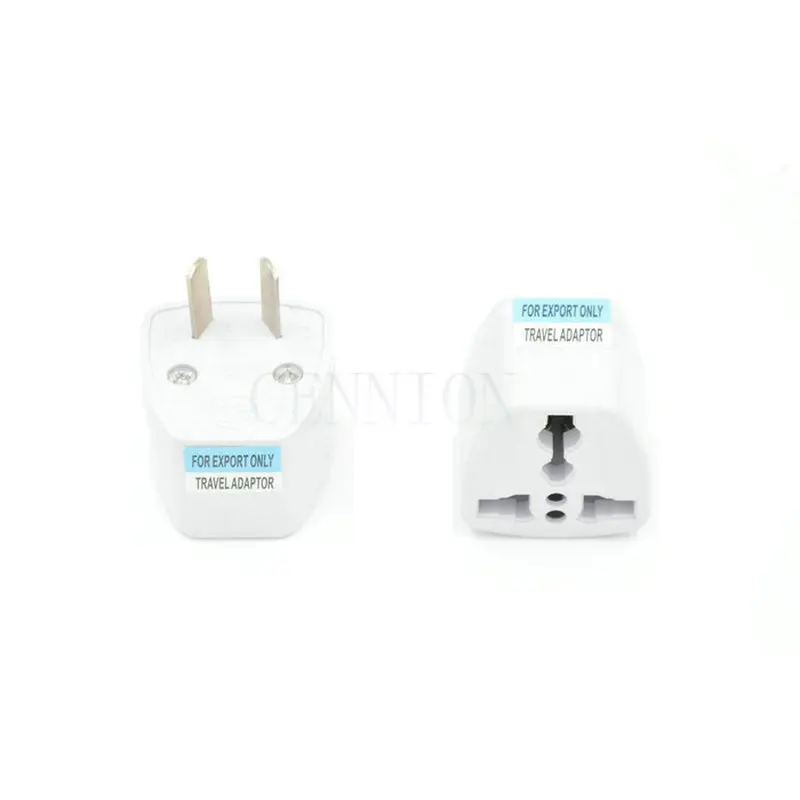 To UK EU US AU DE 2PIN 3 Pins AC Power Plug Travel Adapter Converter 1000pcs CE ROHS FCC