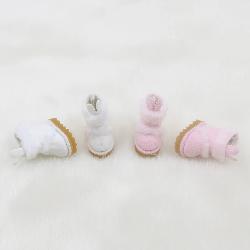 

Shoes for 1/8 BJD 20cm Middie Blyth doll Rabit Boots two differents color Cute Neo